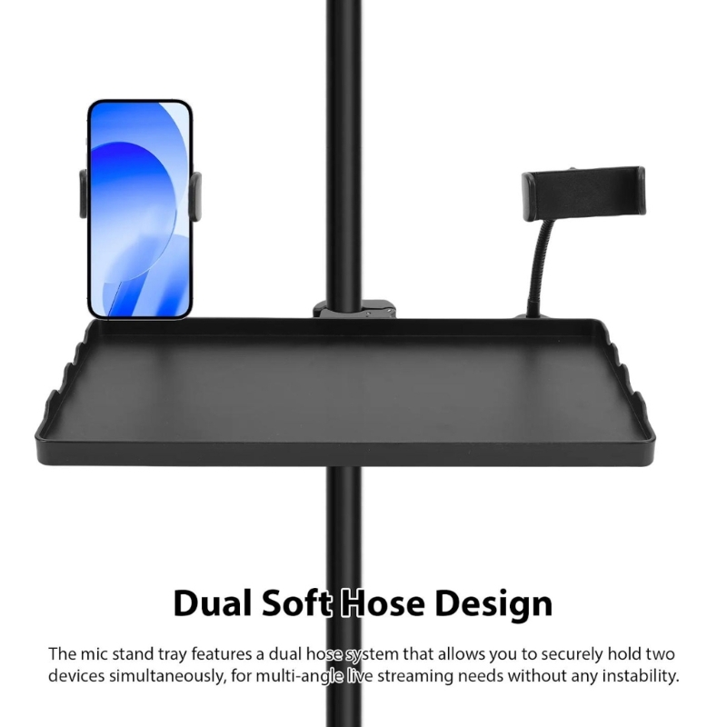 Microphone Shock Mount Universal - Phone Livestreaming Equipment Tray for Desk