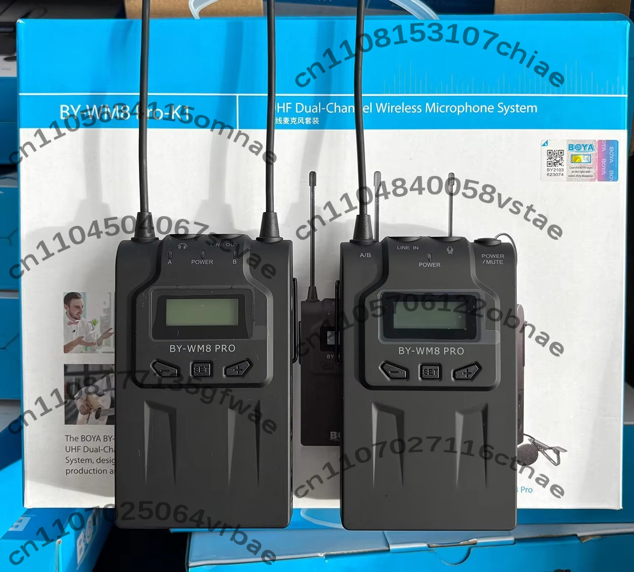 Wireless Lavalier Microphone Dual Receiver - BY-WM8 Pro-K1 wireless lavalier microphone system