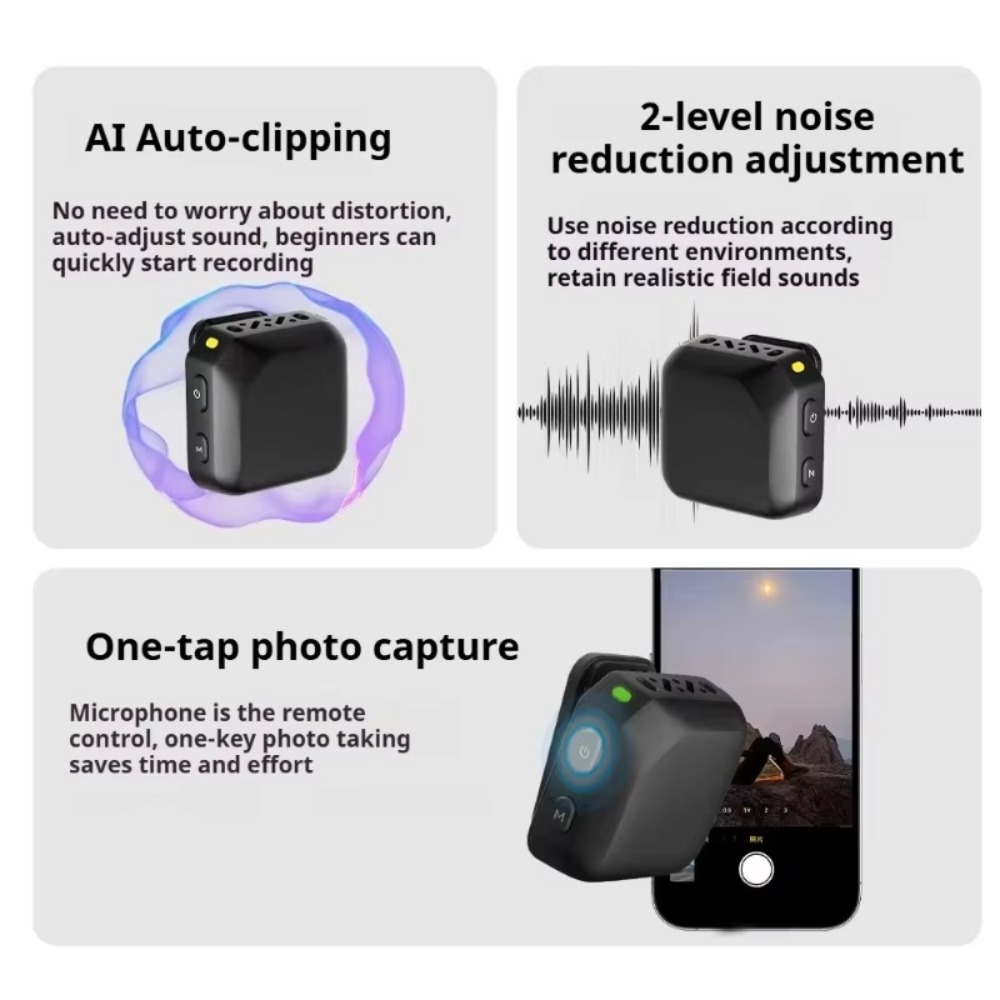 Magnetic Wireless Lapel Microp - огляд і ціна Wireless Lavalier Microphone Dual Receiver