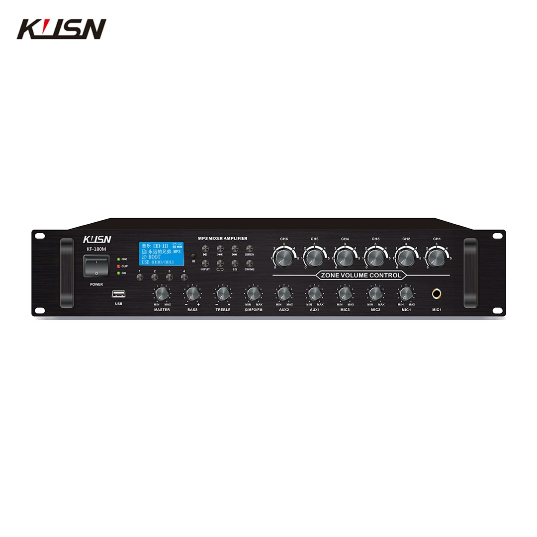 6 Zone 180W 100V Powered Ampli - огляд і ціна Karaoke Amplifier Mixer Bluetooth