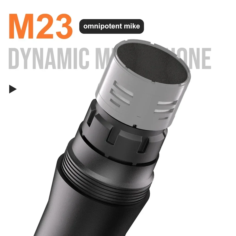 UHF Wireless Microphone M23 2  - огляд і ціна Rechargeable Wireless Mic Lithium Battery