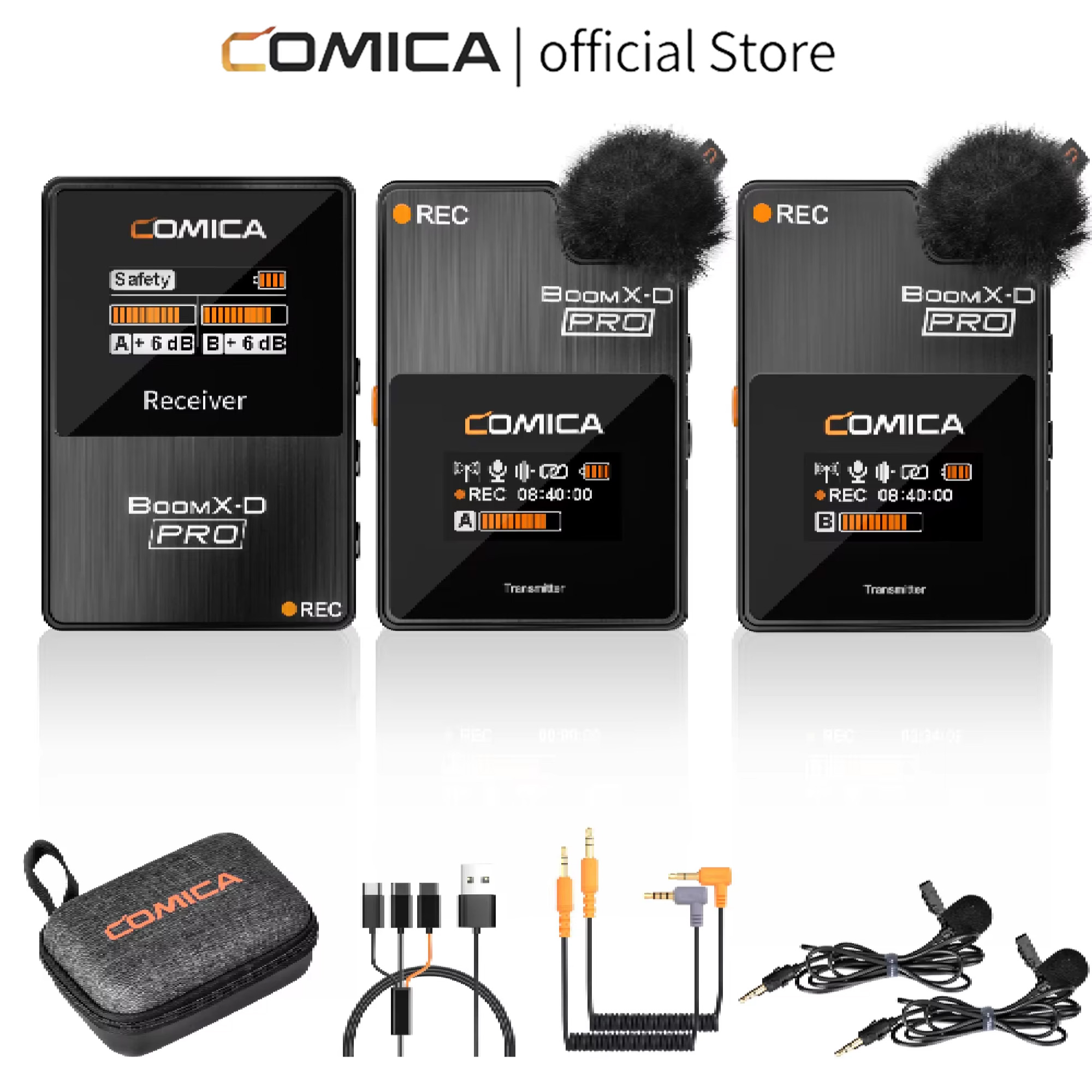 COMICA BoomX-D Pro 2.4GHZ Dual - огляд і ціна Wireless Lavalier Microphone Dual Receiver