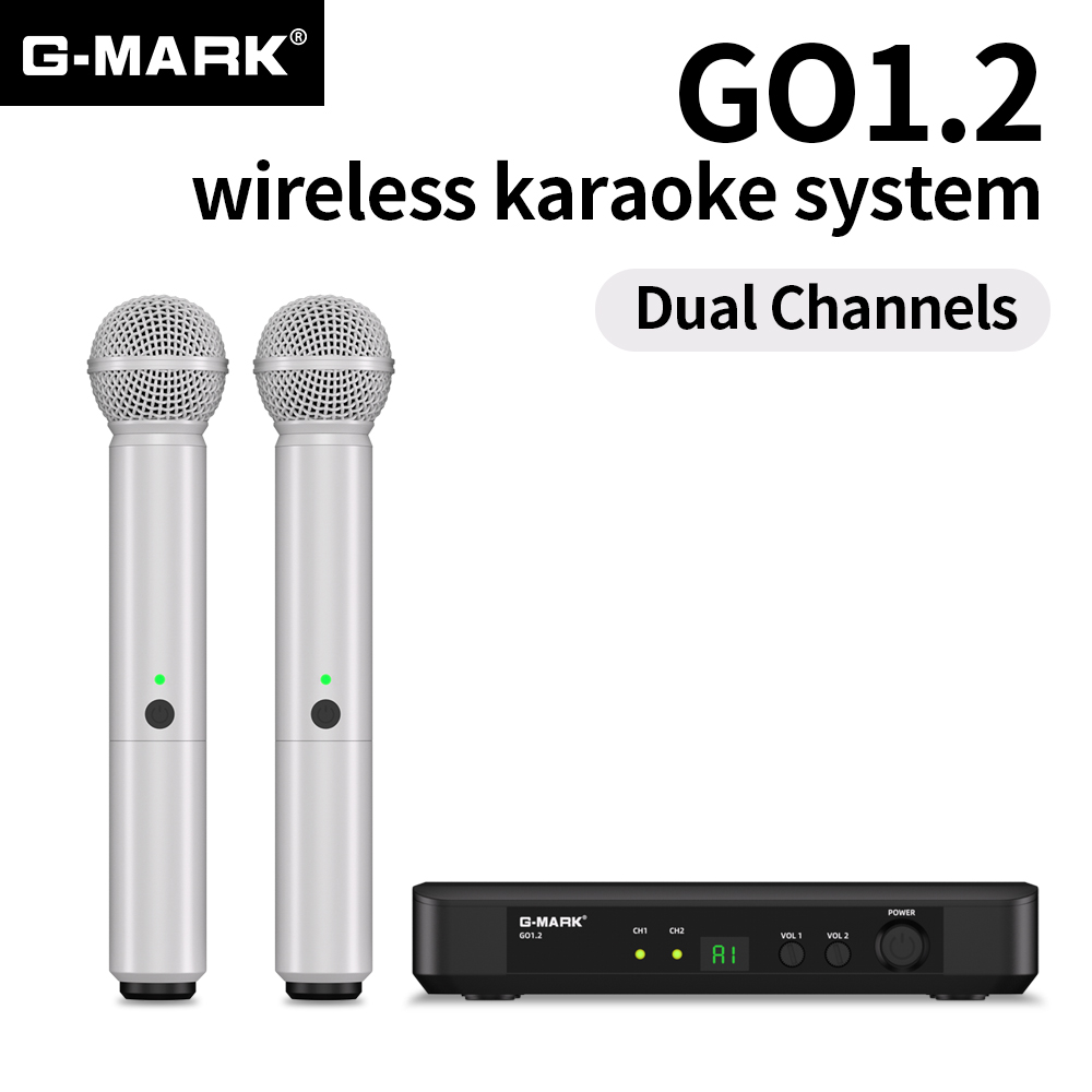 Wireless Microphone G-MARK UHF - огляд і ціна Rechargeable Wireless Mic Lithium Battery