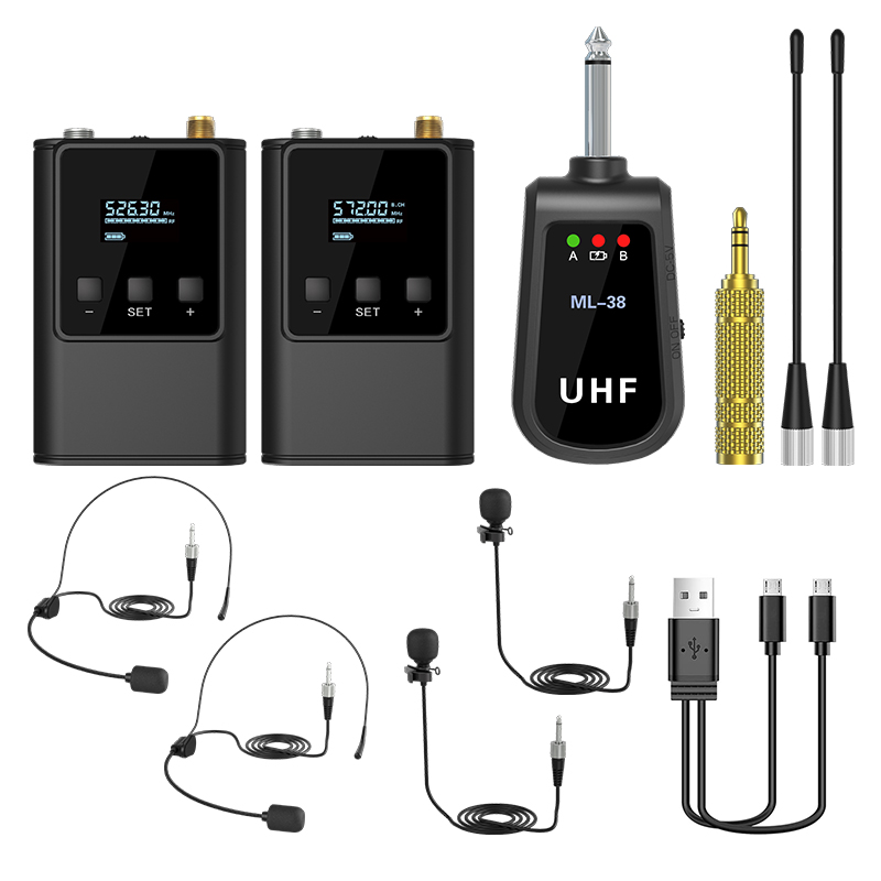Dual Wireless Microphone Syste - огляд і ціна Wireless Lavalier Microphone Dual Receiver