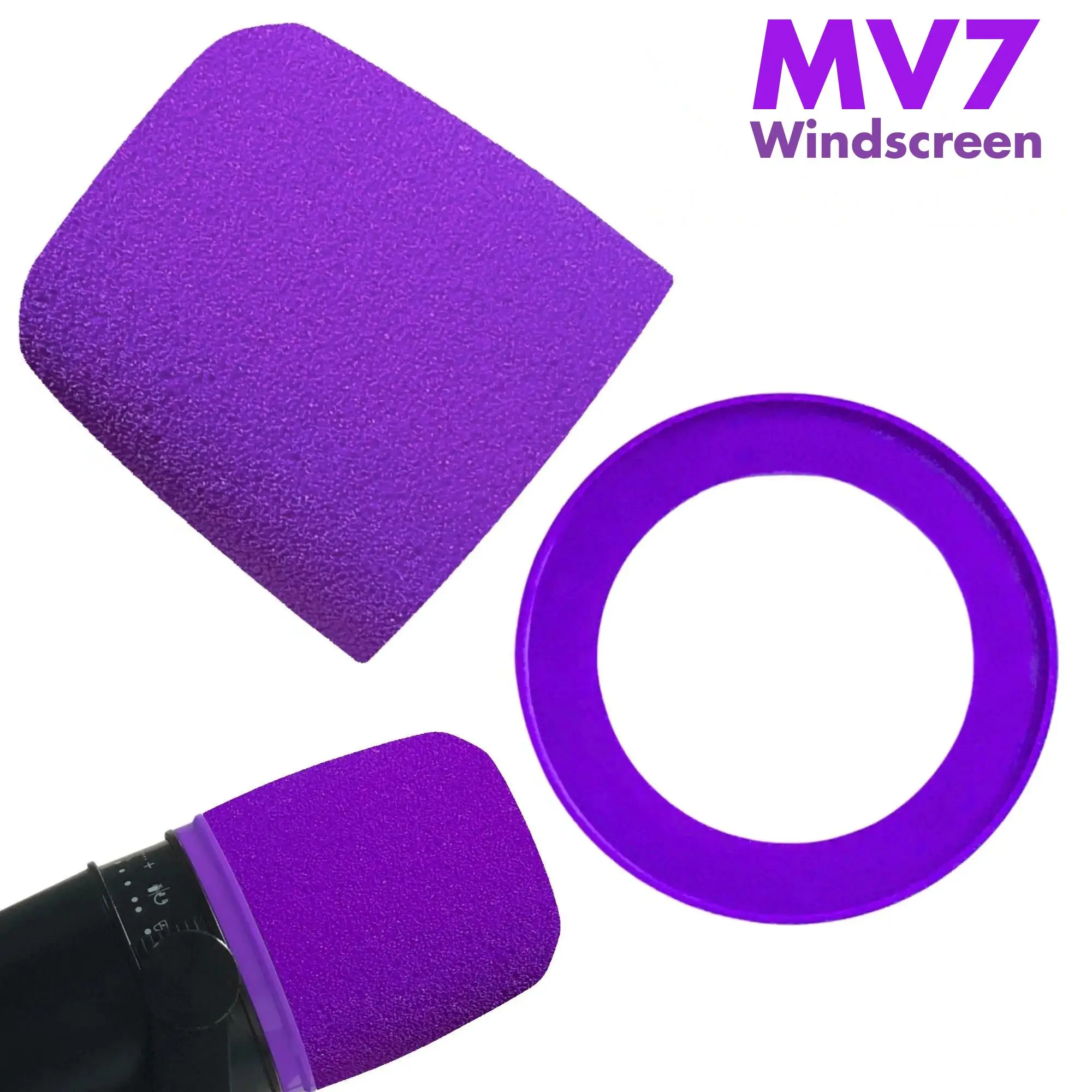 MV7 Foam for Shure MV7, MV7i,  - огляд і ціна Microphone Pop Filter Foam Windscreen