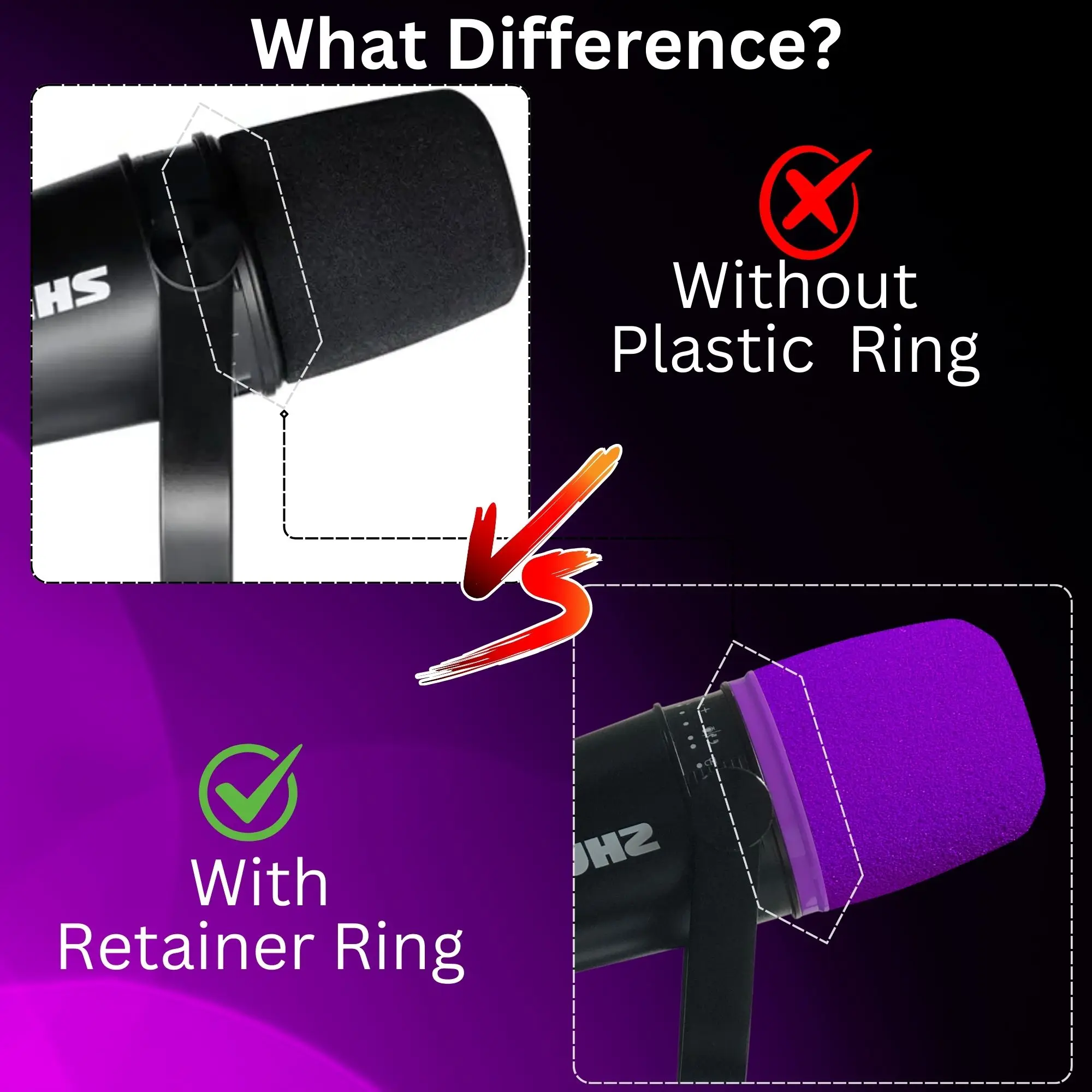 MV7 Foam for Shure MV7, MV7i,  - огляд і ціна Microphone Pop Filter Foam Windscreen
