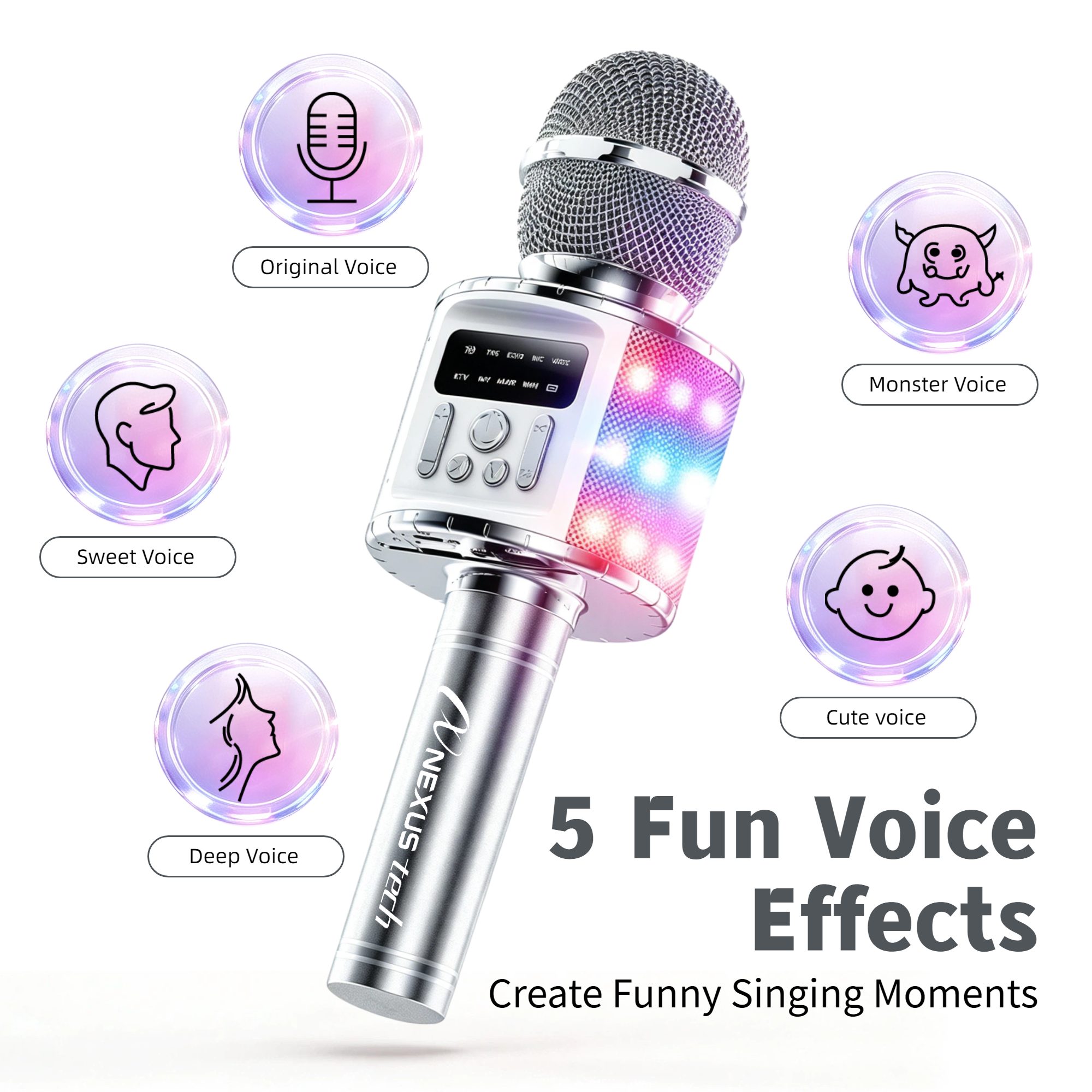 Wireless Bluetooth Karaoke Mic - огляд і ціна Bluetooth Karaoke Microphone Handheld