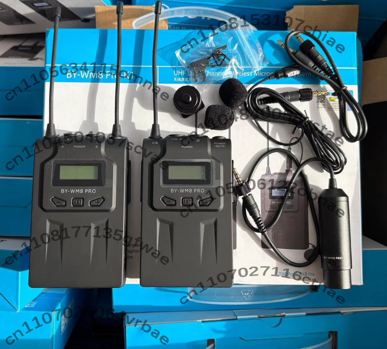 BY-WM8 Pro-K1 wireless lavalie - огляд і ціна Wireless Lavalier Microphone Dual Receiver