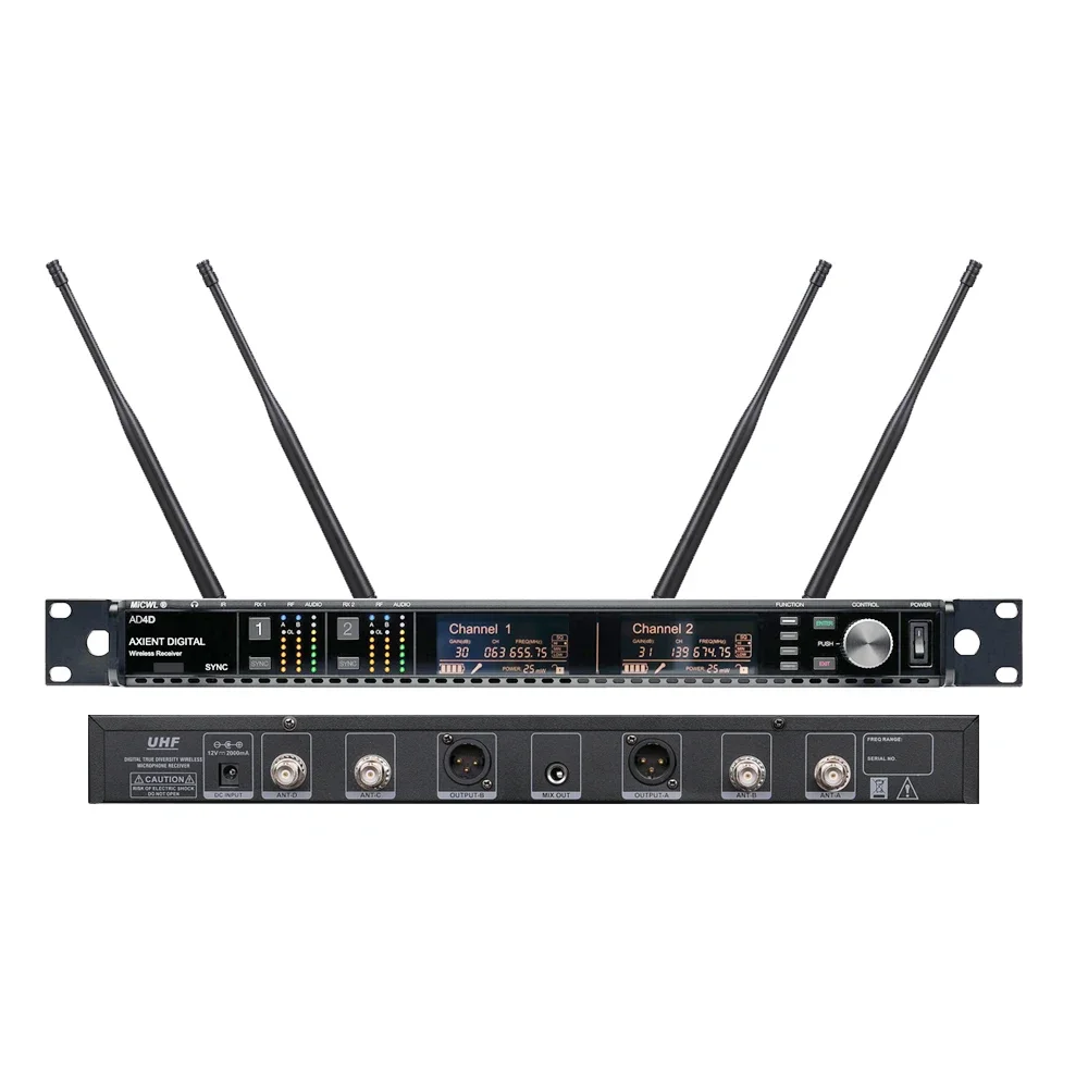Professional WCM16 Black Cardi - огляд і ціна Uhf Wireless Microphone System Dual Channel
