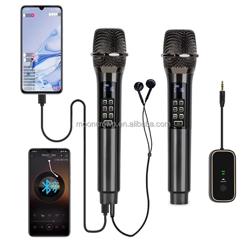 BOLRZO Sound card wireless dyn - огляд і ціна Bluetooth Karaoke Microphone Handheld