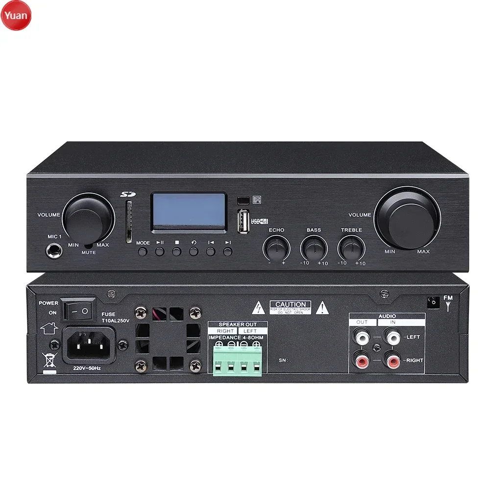 2*80W Blue-tooth USB MP3 Remot - огляд і ціна Karaoke Amplifier Mixer Bluetooth