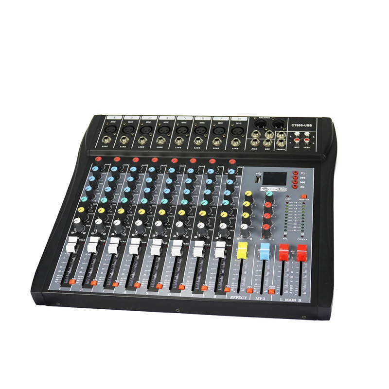 8 Channel Audio Mixer with 99  - огляд і ціна Karaoke Amplifier Mixer Bluetooth
