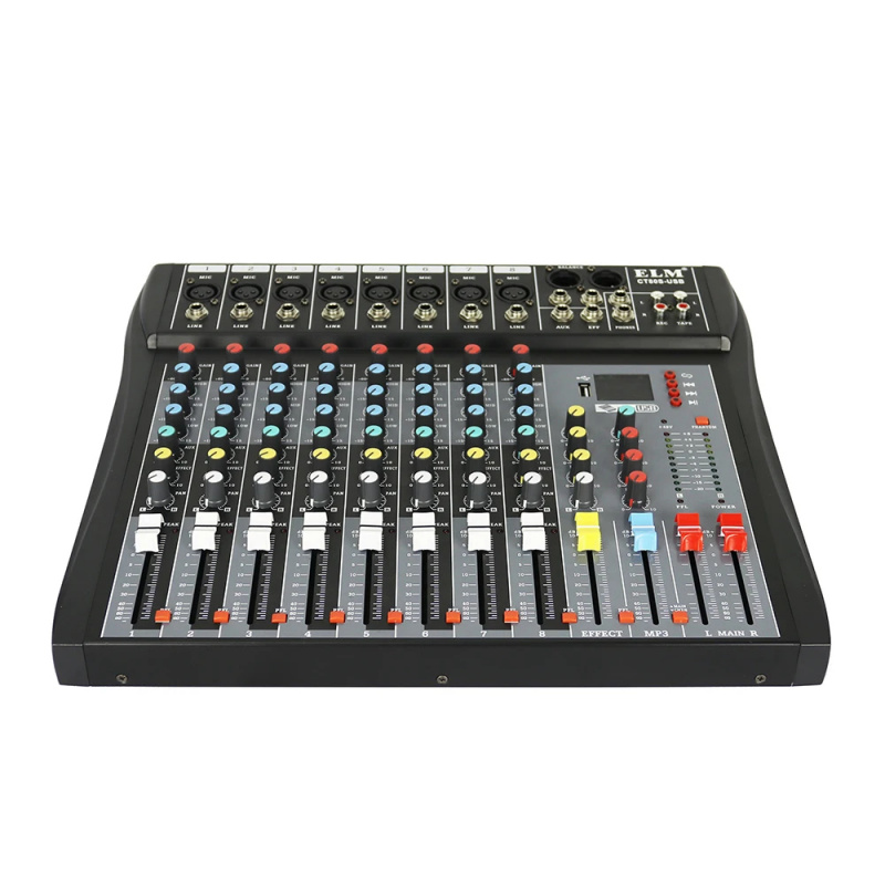 8 Channel Audio Mixer with 99  - огляд і ціна Karaoke Amplifier Mixer Bluetooth