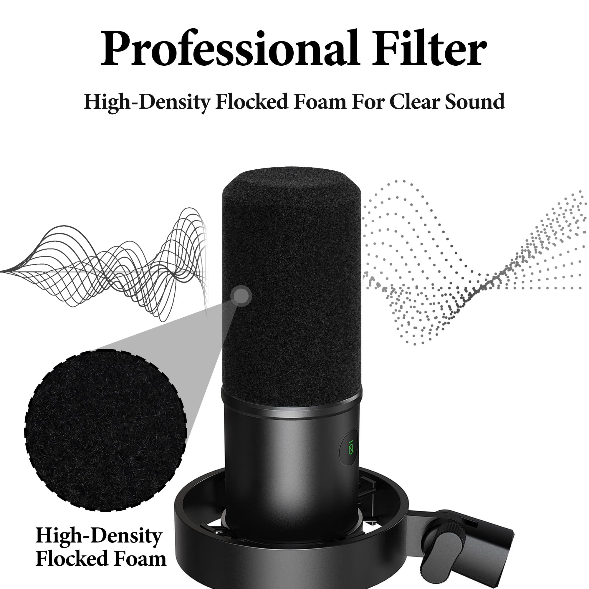 Microphone Pop Filter for FIFI - огляд і ціна Microphone Pop Filter Foam Windscreen