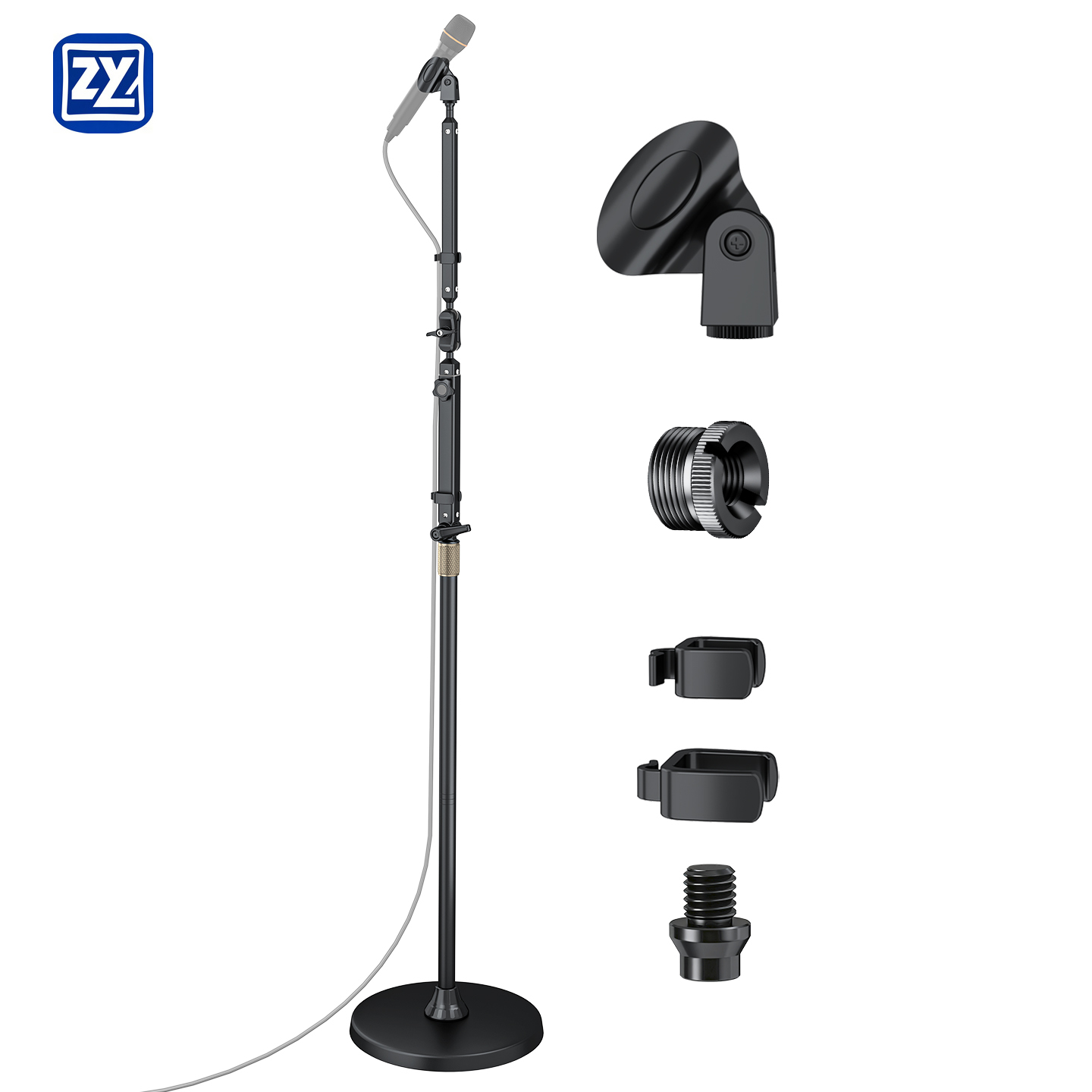 Heavy Duty Metal Base Aluminum - огляд і ціна Microphone Stand Boom Arm Floor