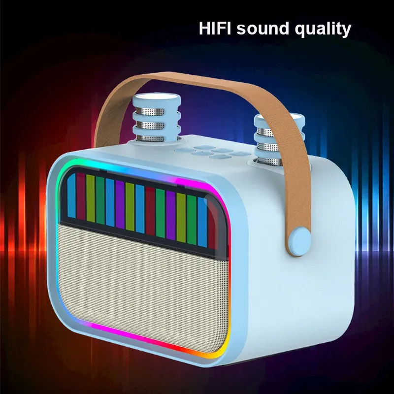 NEW Bluetooth Karaoke Speaker  - огляд і ціна Karaoke Machine Portable With 2 Mic