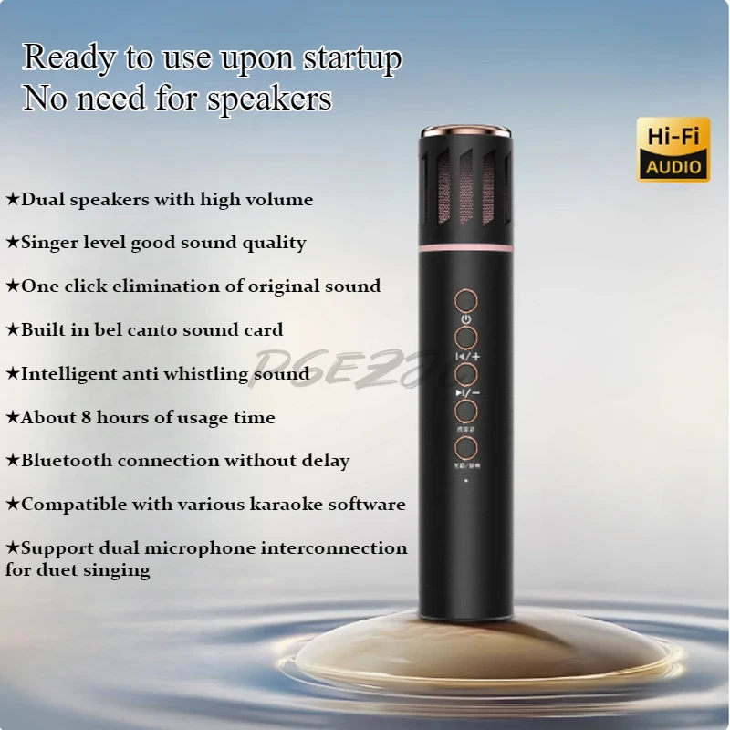 New K20 Bluetooth Speaker Wire - огляд і ціна Bluetooth Karaoke Microphone Handheld
