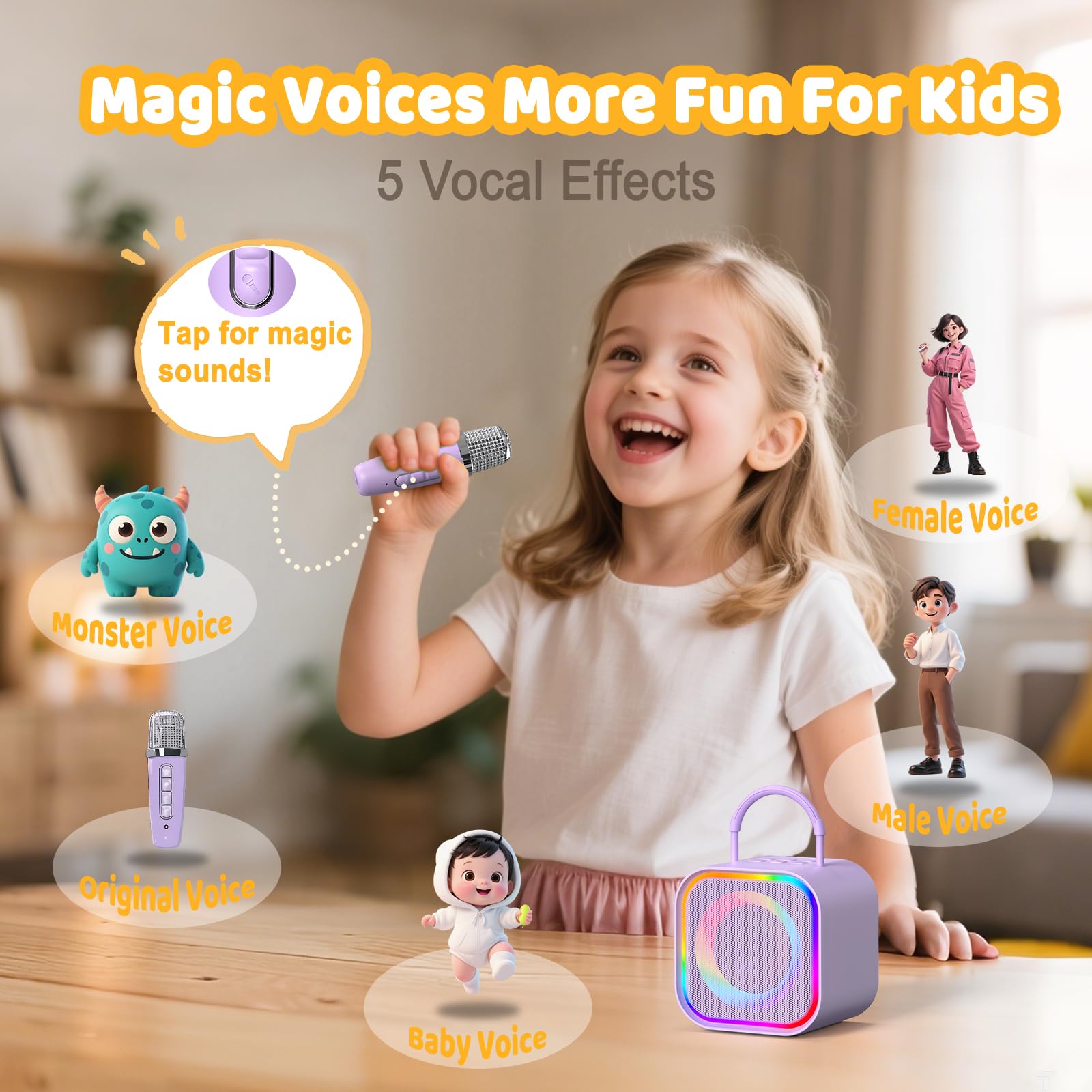 Haomuren Mini Karaoke Machine  - огляд і ціна Bluetooth Karaoke Microphone Handheld