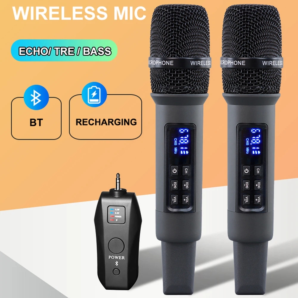 UHF Wireless Handheld Dynamic  - огляд і ціна Bluetooth Karaoke Microphone Handheld