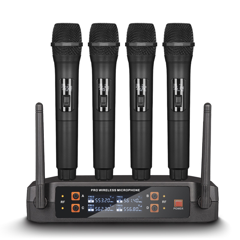 High-quality TXP-U4 4 Channel  - огляд і ціна Uhf Wireless Microphone System Dual Channel