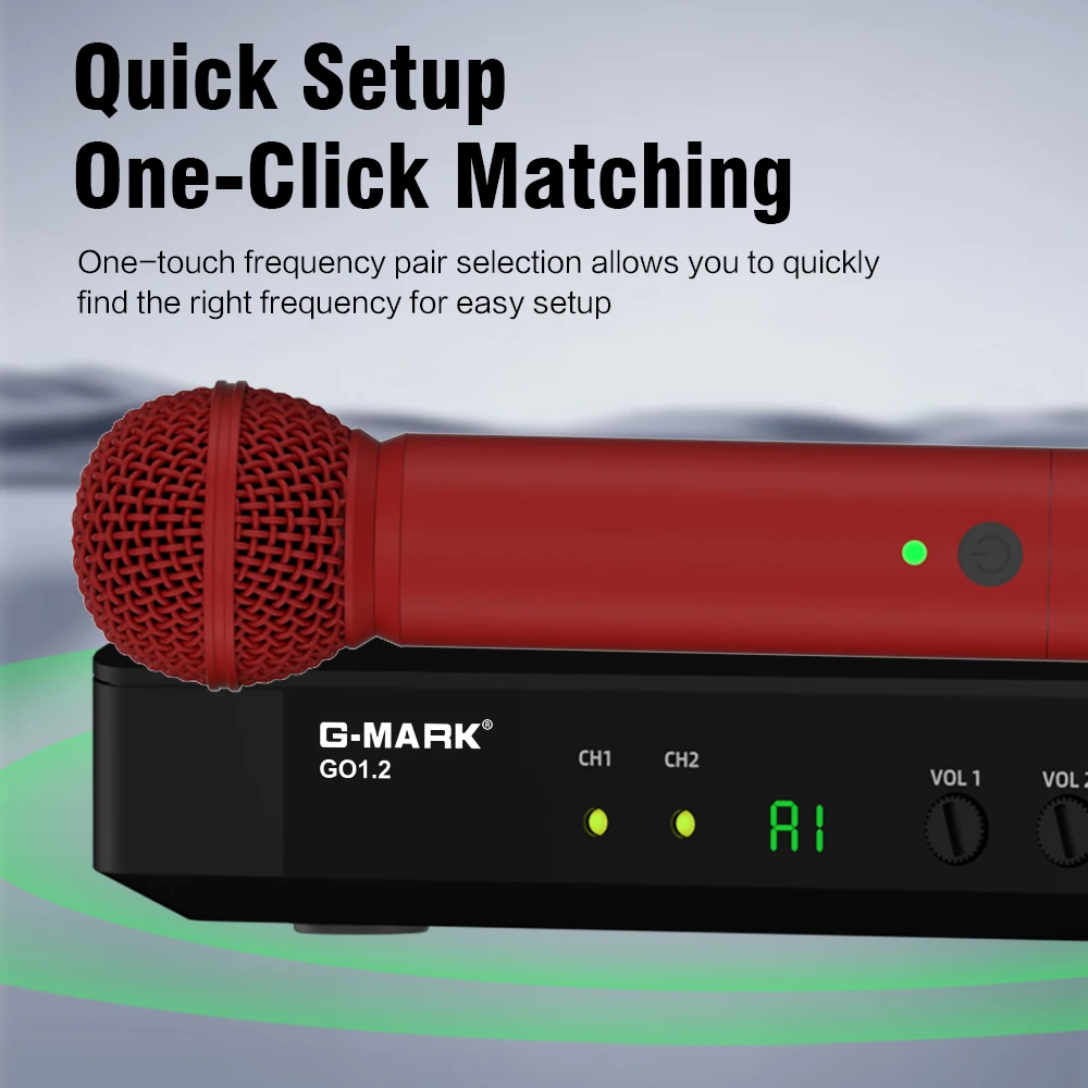 Karaoke Wireless Microphone G- - огляд і ціна Rechargeable Wireless Mic Lithium Battery