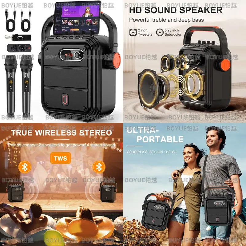 Portable Karaoke Machine with  - огляд і ціна Karaoke Machine Portable With 2 Mic